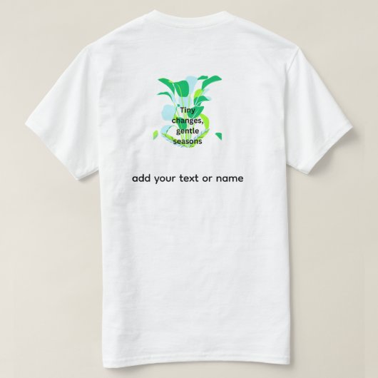 T-shirt Modern Botanical Leaf  (Design dos)