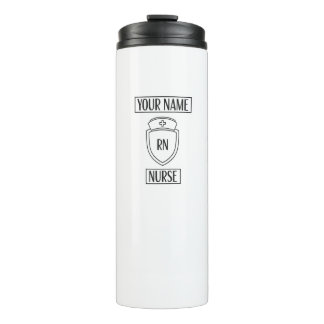 T-shirt Modern Customizable Registered Nurse Thermosbeker