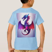 T-shirt "Modern Dragon Emblem" conçu (Dos)