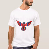 T-shirt Modern Eagle – Geometric Flight in Bold Primary Co (Devant)