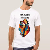 T-shirt Modern Geometric Art, Minimal Abstract for Thinker (Devant)