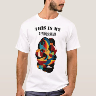 T-shirt Modern Geometric Art – Playful Abstract with Wit