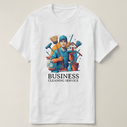 T-shirt Modern House Cleaning Maid Service Housekeeping (Design devant)