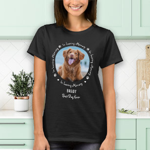 T-shirt Modern In Loving Memory Keepsake Pet Memorial