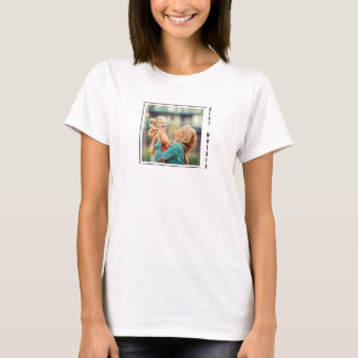T-shirt Modern Lettering Best Mother With Photo 