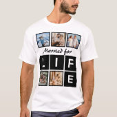 T-shirt Modern Married for Life 5 Photo Collage (Devant)