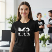 T-shirt Modern Minimal Custom Business Logo Branded Staff