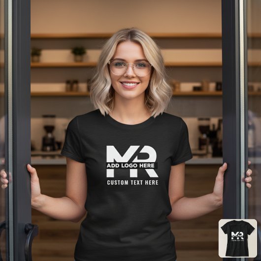 T-shirt Modern Minimal Custom Business Logo Branded Staff