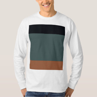 T-shirt Modern Minimalist Tri-Tone: Charcoal, Slate, and O