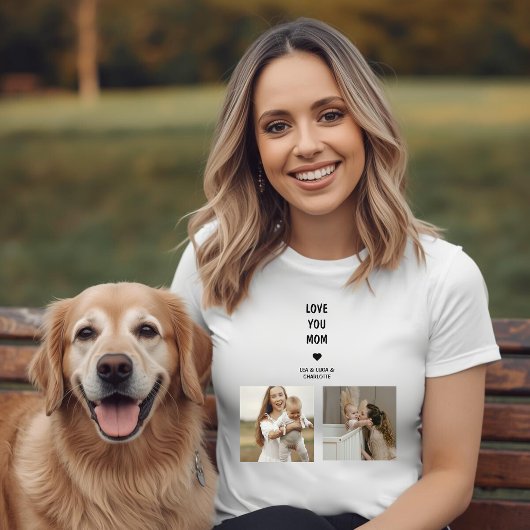 T-shirt Modern Personalized Photo Gift for Mom