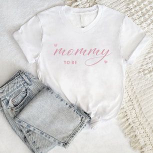 T-shirt Moderne Baby shower Boho simple Mommy à être