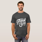 T-shirt Moderne Calligraphie Merci (Devant entier)