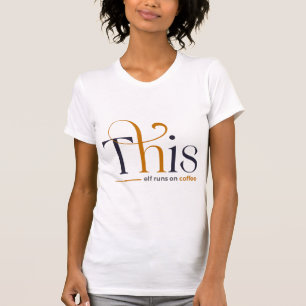 T-shirt Moderne Cette Fée Tourne Au Café Vacances