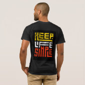 T-shirt Moderne Chanceux Cool (Dos entier)