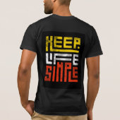 T-shirt Moderne Chanceux Cool (Dos)