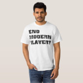 T-shirt moderne de valeur d'esclavage de fin (Devant entier)