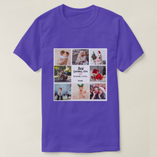T-shirt Moderne Elegant Love best Grand-pa Collage 8 photo