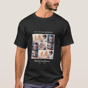 T-shirt Moderne En souvenir 5-Photo Funérailles