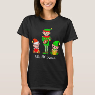 T-Shirt Moderne Équipe de Lutin Joyeux de Noël