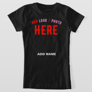 T-Shirt MODERNE ET MODERNE PERSONNALISABLE NOIR VÉRIFIÉ