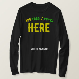 T-SHIRT MODERNE ET MODERNE PERSONNALISABLE NOIR VÉRIFIÉ