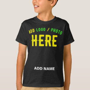 T-SHIRT MODERNE ET MODERNE PERSONNALISABLE NOIR VÉRIFIÉ
