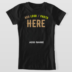 T-Shirt MODERNE ET MODERNE PERSONNALISABLE NOIR VÉRIFIÉ