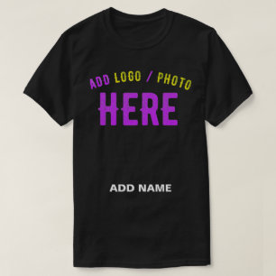 T-SHIRT MODERNE ET MODERNE PERSONNALISABLE NOIR VÉRIFIÉ