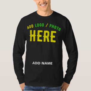 T-SHIRT MODERNE ET MODERNE PERSONNALISABLE NOIR VÉRIFIÉ