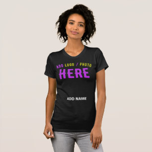 T-SHIRT MODERNE ET MODERNE PERSONNALISABLE NOIR VÉRIFIÉ