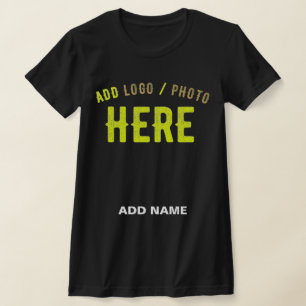 T-SHIRT MODERNE ET MODERNE PERSONNALISABLE NOIR VÉRIFIÉ