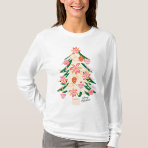 T-shirt MODERNE Fête tendance Retro Noël Arbre vacances