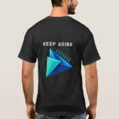 T-shirt moderne géométrique 3D Keep Going (Dos)