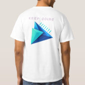 T-shirt moderne géométrique 3D Keep Going (Dos)