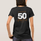 T-shirt Moderne Girly Orange 50 et fabuleux (Dos)