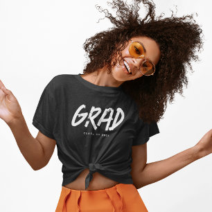 T-shirt Moderne Grunge Typo GRAD Classe de 2024