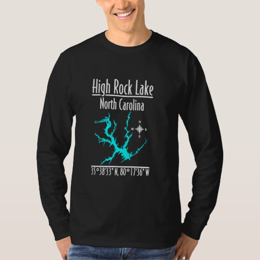 T-shirt Moderne High Rock Lake - Caroline du Nord (Devant)