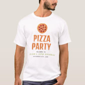 T-shirt Moderne & Italien Toutes Occasions Pizza Party (Devant)