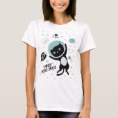 T-shirt Moderne J'Ai Besoin De Plus D'Espace Carton Chat N (Devant)