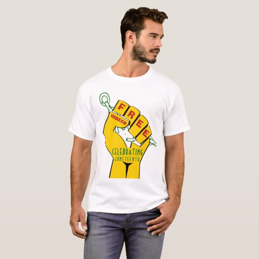 T-shirt Moderne Libre En Effet JUNETEENTH (Devant entier)