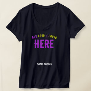 T-SHIRT MODERNE MODERNE ET MODERNE MARINE BLEUE VÉRIFIÉE M