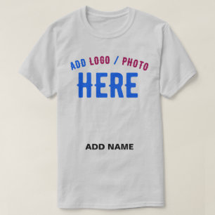 T-SHIRT MODERNE MODERNE PERSONNALISABLE GRAY VÉRIFIÉ