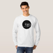 T-SHIRT MODERNE MONOCHROME MARQUE D'AFFAIRES UNIFORME NOM  (Devant entier)