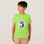 T-shirt moderne numéro 5 (Devant entier)