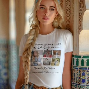 T-shirt Moderne Personnalisé 9 Photos Mémorial