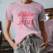 T-shirt Moderne Petit Script Jésus Foi