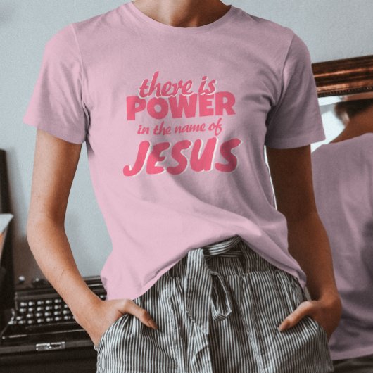 T-shirt Moderne Petit Script Jésus Foi