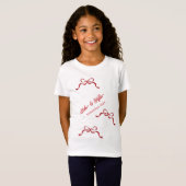 T-Shirt Moderne Rétro Saint Valentin Vaches ROUGES (Devant entier)