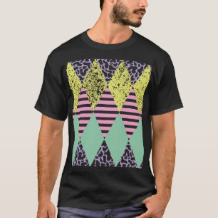 T-shirt Moderne Rhombus : Style Abstrait Sans Couche.