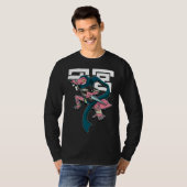 T-shirt Moderne Samurai Leopard Gecko Lizard Reptile (Devant entier)